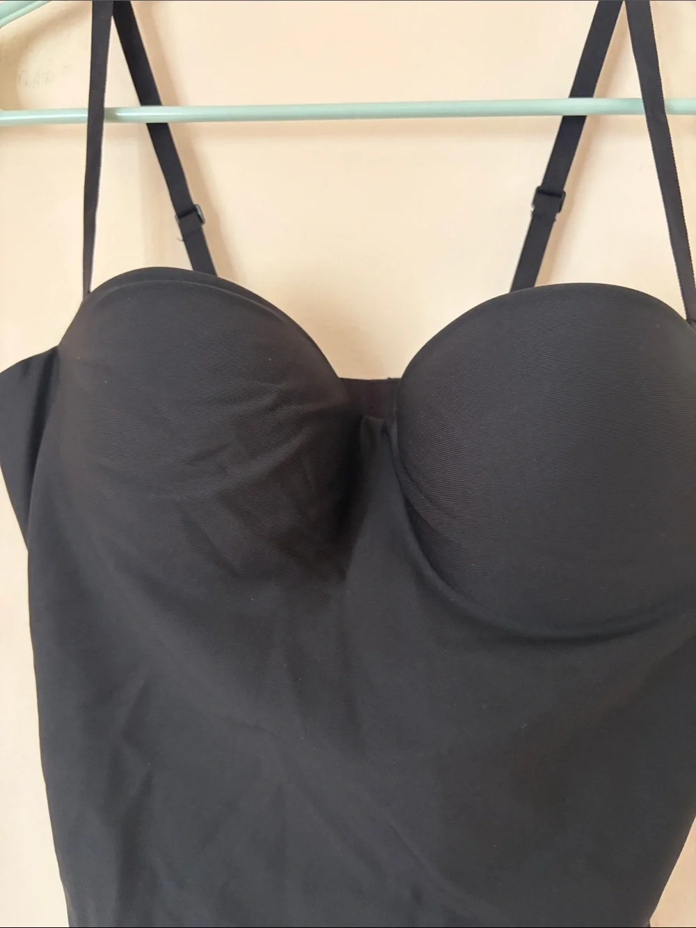 Skims molded underwire bodysuit black